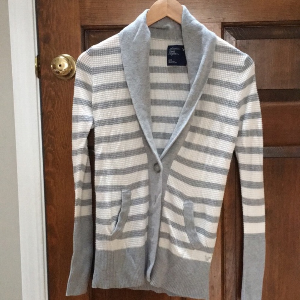 American Eagle Waffle Cardigan